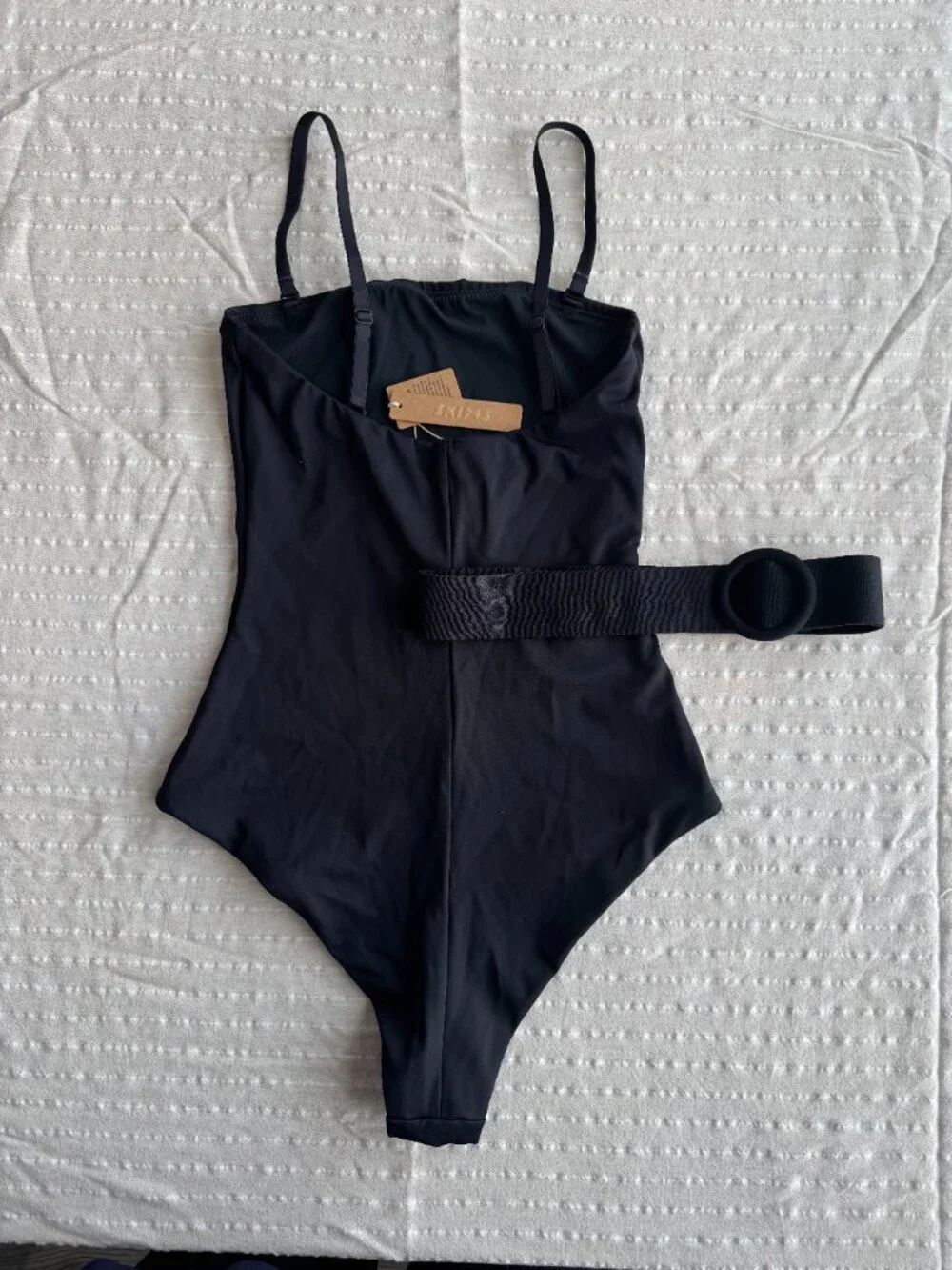 SKIMS Sculpting Swim Strapless One Piece in Onyx Size Small